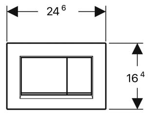 Кнопка слива Geberit Sigma30,115.883.01.1 цена и информация | Детали для унитазов, биде | pigu.lt