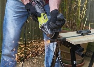 Ryobi szlifirka kątowa 125 mm 800W ( 5133002491) kaina ir informacija | RYOBI Santechnika, remontas, šildymas | pigu.lt