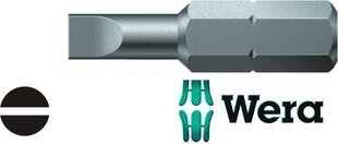 Бита для винтов со шлицем Wera 800/1 Z 0,8 x 5,5 x 25 мм цена и информация | Механические инструменты | pigu.lt