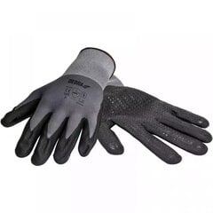 Nitrilines apsaugines pirštines su spuogeliais dyd.9 цена и информация | Рабочие перчатки | pigu.lt