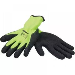Lateksines apsaugines pirštinės Dedra BH1007R10, geltona цена и информация | Рабочие перчатки | pigu.lt