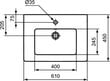 Baldinis praustuvas Ideal Standard Tempo 61cm (E066801) kaina ir informacija | Praustuvai | pigu.lt