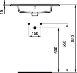 Раковина Ideal Standard Tempo 61см (E066801) цена и информация | Раковины | pigu.lt