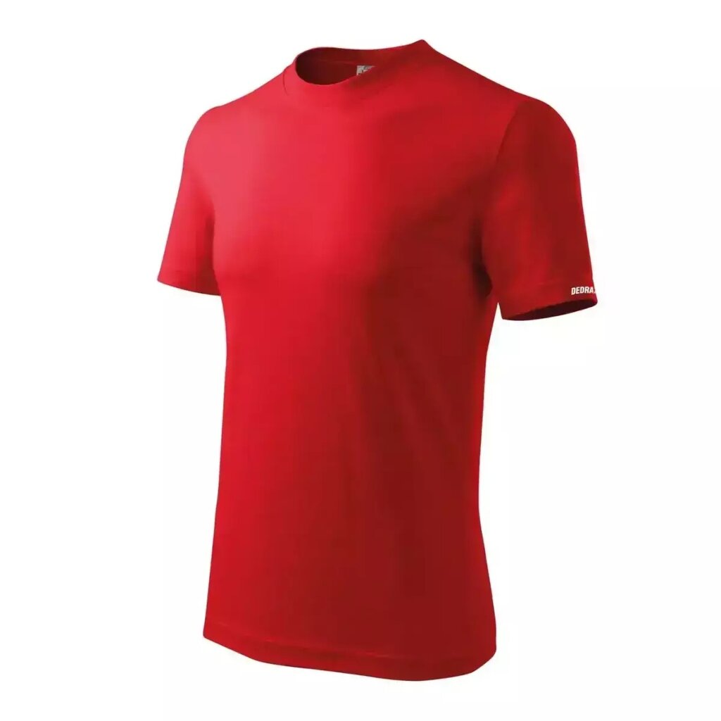 Vyriški marškinėliai raudoni, 100 % medvilnė цена и информация | Darbo rūbai | pigu.lt