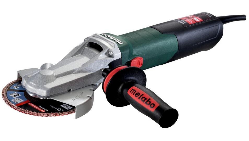 Metabo plokščios galvos kampinis šlifuoklis 1550W 125mm WEF 15-125 цена и информация | Šlifuokliai | pigu.lt