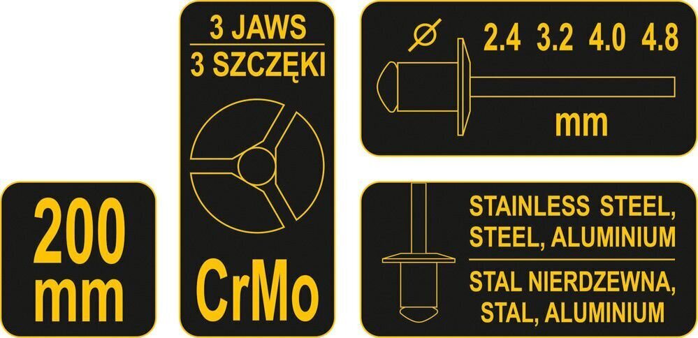 Rankinis kniedytuvas Vorel kaina ir informacija | Mechaniniai įrankiai | pigu.lt