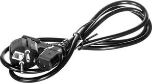 Kabel zasilający Goobay Przewód zasilający Schuko type F CEE 7/7 IEC C13 1,5m czarny (68604) kaina ir informacija | Įkrovikliai nešiojamiems kompiuteriams | pigu.lt