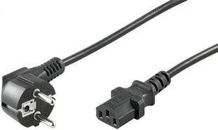 Kabel zasilający Goobay Przewód zasilający Schuko type F CEE 7/7 IEC C13 1,5m czarny (68604) kaina ir informacija | Įkrovikliai nešiojamiems kompiuteriams | pigu.lt