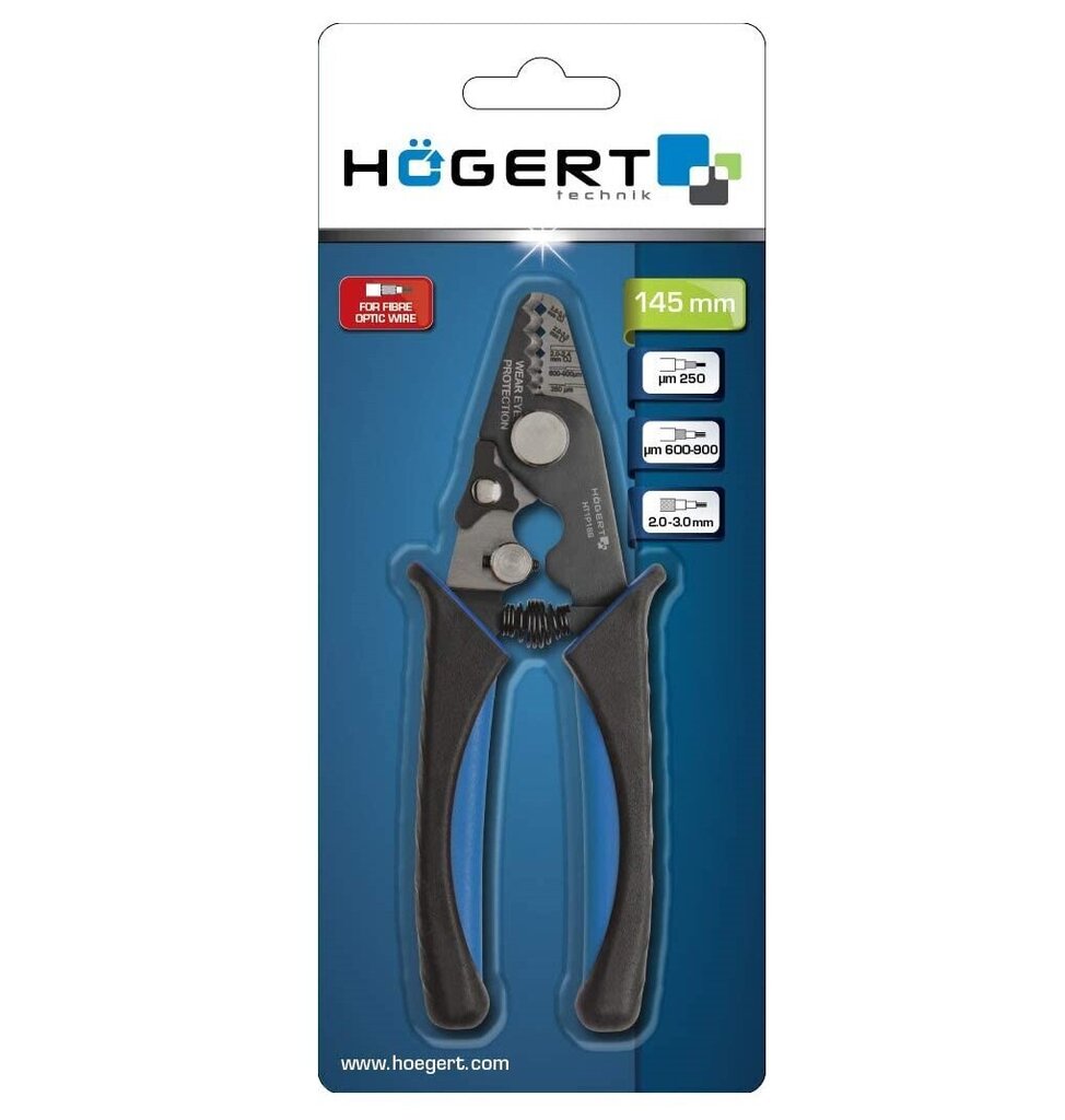 Hogert replės izoliacijos nuėmimui 145mm - HT1P186 цена и информация | Mechaniniai įrankiai | pigu.lt