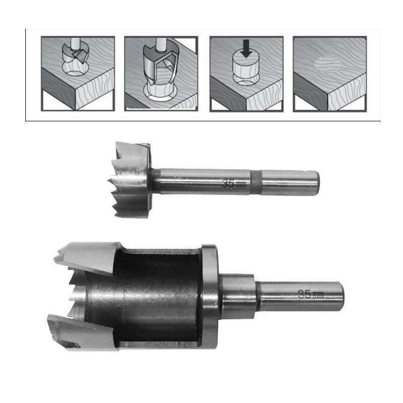 Frezų rinkinys medienai Awtools AW40329, 2 vnt. kaina ir informacija | Mechaniniai įrankiai | pigu.lt