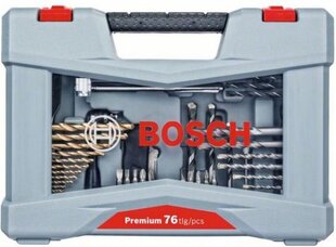 BOSCH grąžtų rinkinys 2608P00234 76 vnt. kaina ir informacija | Mechaniniai įrankiai | pigu.lt