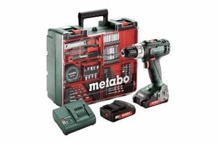 Įrankių rinkinys Metabo BS 18 L 74 priedai (2 x 2,0 Ah) kaina ir informacija | Mechaniniai įrankiai | pigu.lt