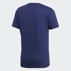 Мужская футболка Adida Core18 Tee, синяя цена и информация | Футболка мужская | pigu.lt