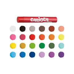 Pastelė aliejinė Carioca Maxi, 24 spalvų kaina ir informacija | Kanceliarinės prekės | pigu.lt