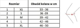 Kelio sąnario įtvaras Toros-Group 510, S, juodas kaina ir informacija | Įtvarai | pigu.lt