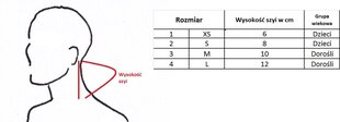 Шейный бандаж TOROS-GROUP 710, черный, размер 1 цена и информация | Ортезы и бандажи | pigu.lt