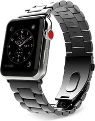 Tech-Protect Stainless для Apple Watch 4/5/6/7/8/SE/ULTRA (42/44/45/49 мм), черный цена и информация | Аксессуары для смарт-часов и браслетов | pigu.lt