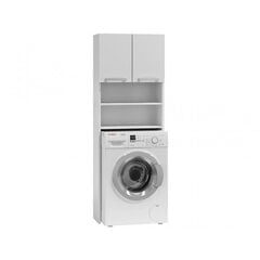 Spintelė virš skalbimo mašinos NORE Pola, balta kaina ir informacija | Vonios spintelės | pigu.lt