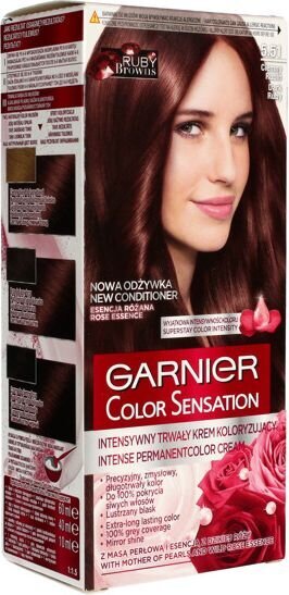 Plaukų dažai Garnier Color Sensation 5.51 Ruby Brown цена и информация | Plaukų dažai | pigu.lt