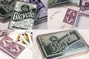 Подарочный набор карт Bicycle: две колоды в стиле ретро в металлической банке  цена и информация | Настольные игры, головоломки | pigu.lt