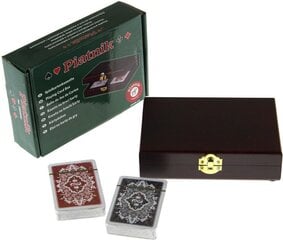 Карты игральные Piatnik ,,Luxury", в деревянной коробке цена и информация | Азартные игры | pigu.lt
