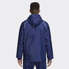 Striukė vyrams Adidas CORE 18 RN JKT CV3694, mėlyna kaina ir informacija | Vyriškos striukės | pigu.lt