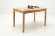 Stalas MC Akcent Alfons, 110x70 cm, rudas цена и информация | Virtuvės ir valgomojo stalai, staliukai | pigu.lt
