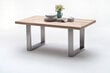 Valgomojo stalas MC Akcent Castello, 260x100 cm, baltas/sidabrinis kaina ir informacija | Virtuvės ir valgomojo stalai, staliukai | pigu.lt