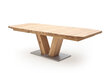Išskleidžiamas stalas MC Akcent Managua B, 180/270x100 cm, šviesiai rudas kaina ir informacija | Virtuvės ir valgomojo stalai, staliukai | pigu.lt