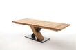 Išskleidžiamas stalas MC Akcent Mendoza A, 180/270x100 cm, rudos spalvos kaina ir informacija | Virtuvės ir valgomojo stalai, staliukai | pigu.lt