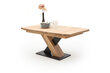 Išskleidžiamas stalas MC Akcent Mendoza B, 180/270x100 cm, šviesiai rudas kaina ir informacija | Virtuvės ir valgomojo stalai, staliukai | pigu.lt