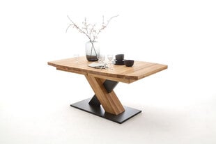 Išskleidžiamas stalas MC Akcent Mendoza B, 180/270x100 cm, tamsiai rudas kaina ir informacija | Virtuvės ir valgomojo stalai, staliukai | pigu.lt
