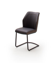2-jų kėdžių komplektas MC Akcent Aberdeen, rudas kaina ir informacija | Virtuvės ir valgomojo kėdės | pigu.lt