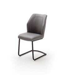 2-jų kėdžių komplektas MC Akcent Aberdeen, pilkas kaina ir informacija | Virtuvės ir valgomojo kėdės | pigu.lt