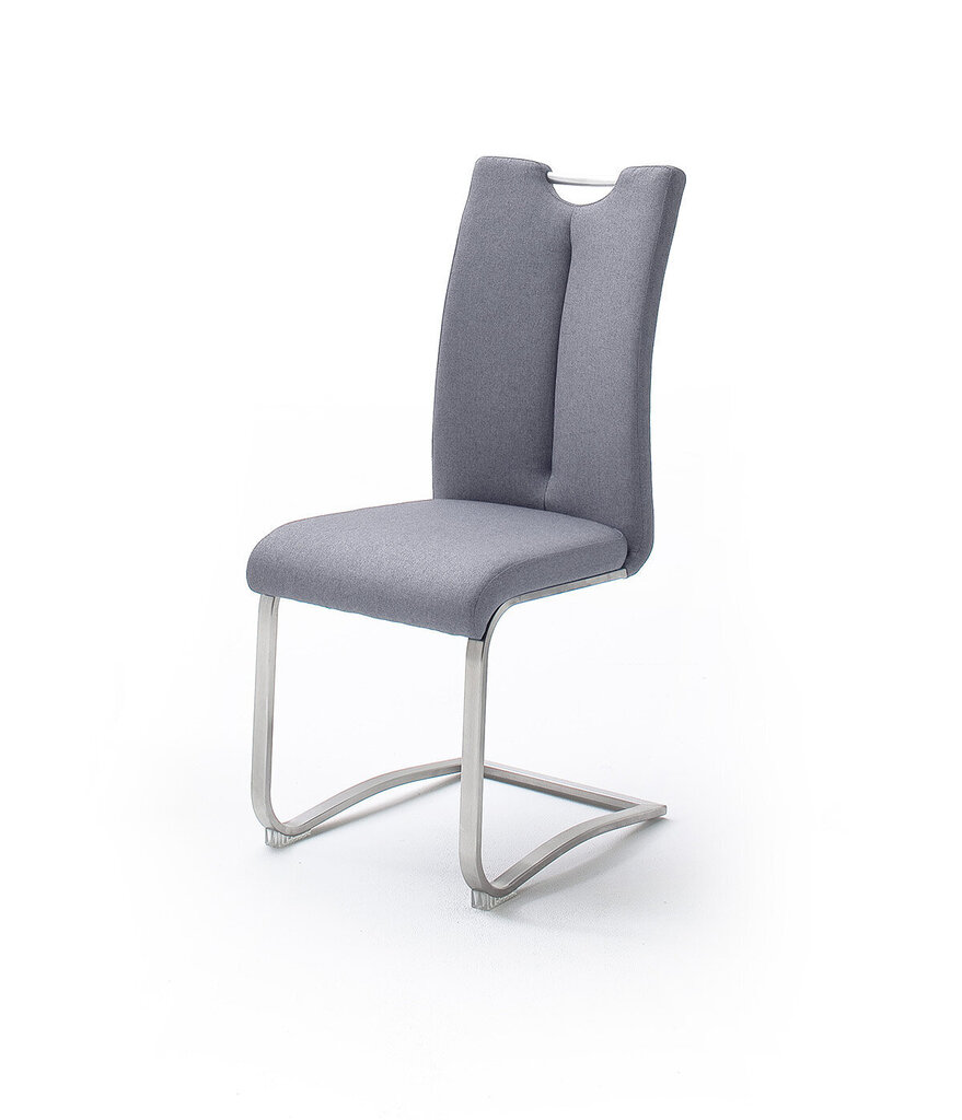 2-jų kėdžių komplektas MC Akcent Artos XL, pilkas kaina ir informacija | Virtuvės ir valgomojo kėdės | pigu.lt