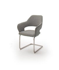 2-jų kėdžių komplektas MC Akcent Newcastle S, pilkas kaina ir informacija | Virtuvės ir valgomojo kėdės | pigu.lt