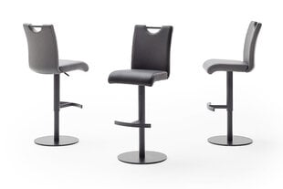 Baro-pusbario kėdė MC Akcent Alesi, pilkos spalvos kaina ir informacija | Virtuvės ir valgomojo kėdės | pigu.lt