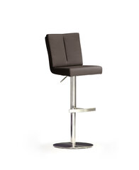 Барный-полубарный стул MC Akcent Bruni, коричневая эко кожа цена и информация | Стулья для кухни и столовой | pigu.lt