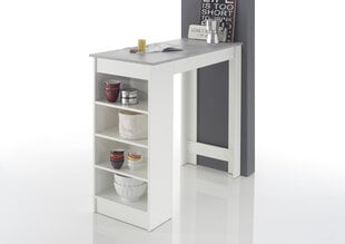 Baro staliukas MC Akcent Mojito B, pilkas/baltas kaina ir informacija | Virtuvės ir valgomojo stalai, staliukai | pigu.lt