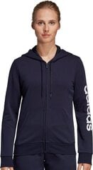 Джемпер Adidas Essentials Linear FZ HD navy blue W DU0648, 46661 цена и информация | Женские толстовки | pigu.lt