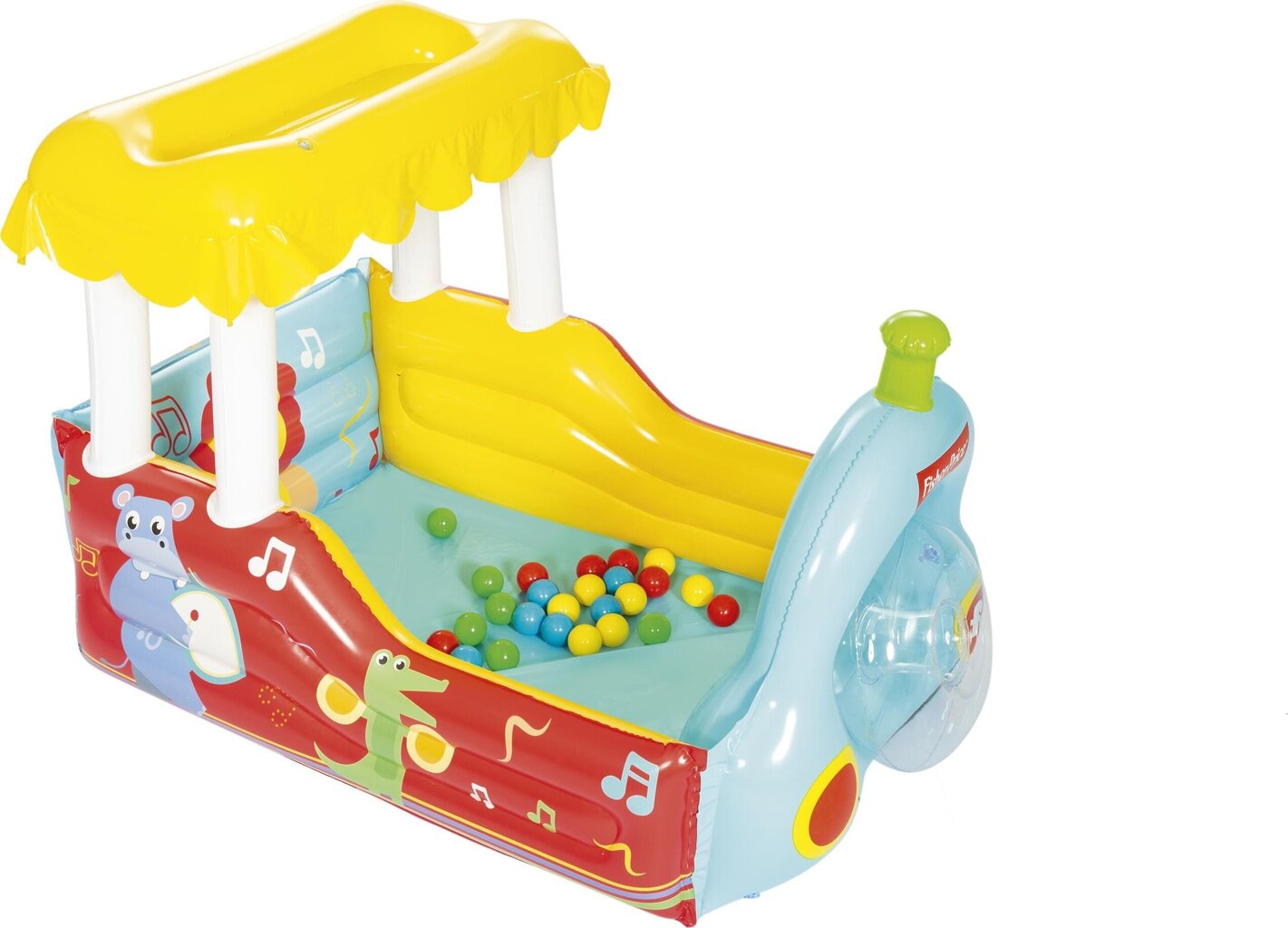 Pripučiamas baseinas su kamuoliukais Traukinukas Fisher Price, 93537 kaina ir informacija | Žaislai kūdikiams | pigu.lt