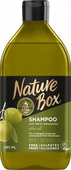 Шампунь с оливковым маслом NATURE BOX Olive Oil 385 мл цена и информация | Шампуни | pigu.lt