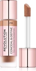 Skystas makiažo pagrindas Revolution Make Up Conceal & Define F10, 23 ml kaina ir informacija | Makiažo pagrindai, pudros | pigu.lt