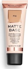 Makiažo pagrindas Makeup Revolution Matte Base Foundation F10, 28ml kaina ir informacija | Makiažo pagrindai, pudros | pigu.lt