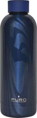 Термос Puro Hot&Cold, 0,5 л, темно-синий цвет цена и информация | Термосы, термокружки | pigu.lt