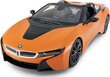 Nuotolinio valdymo mašinėlė Rastar BMW i8 1:12, oranžinė kaina ir informacija | Žaislai berniukams | pigu.lt