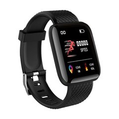 Smart Bracelet M116, Black цена и информация | Фитнес-браслеты | pigu.lt