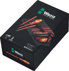 Wera Kraftform Kompakt VDE 17 extra slim 1 wkrętaki izolowane zestaw (05136027001) kaina ir informacija | WERA Santechnika, remontas, šildymas | pigu.lt