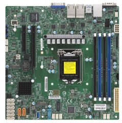 Supermicro MBD-X11SCH-LN4F motherboard Intel C246 LGA 1151 (Socket H4) micro ATX kaina ir informacija | Pagrindinės plokštės | pigu.lt