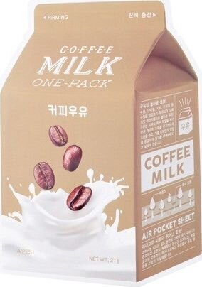 Stangrinanti veido kaukė Apieu Milk One-pack Coffee, 20g kaina ir informacija | Veido kaukės, paakių kaukės | pigu.lt